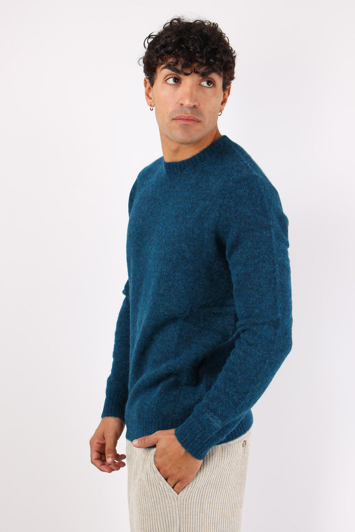 Girocollo Misto Alpaca Teal Green-5