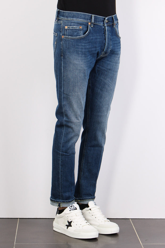 Icon Denim Cuciture Contrast Denim Medio-4