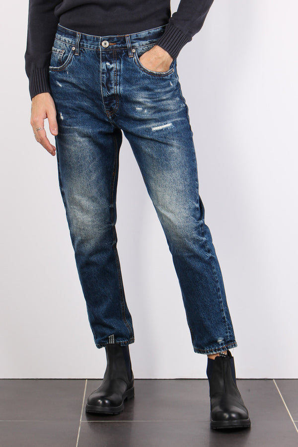 Denim Cropped Rotture Denim-2