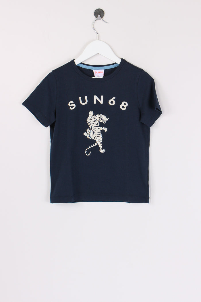 T-shirt Stampa Navy Blue