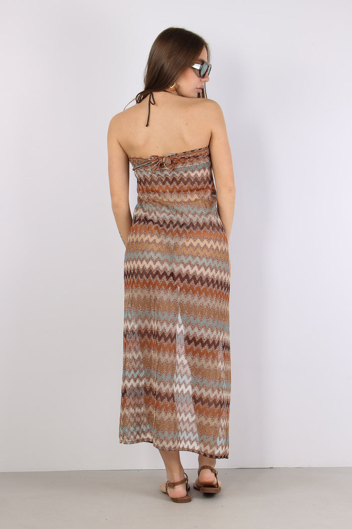 Abito Lungo Tricot Riga Multicolor-4