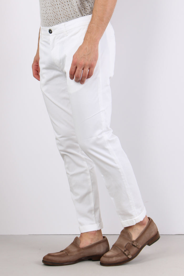 Pantalone Chino Extra Slim Bianco-2