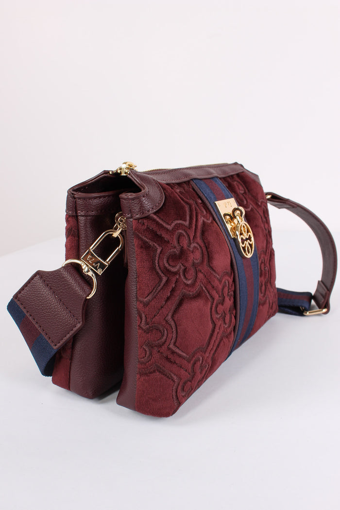 Cate Borsa Tre Scomparti Bordeaux/blu-4
