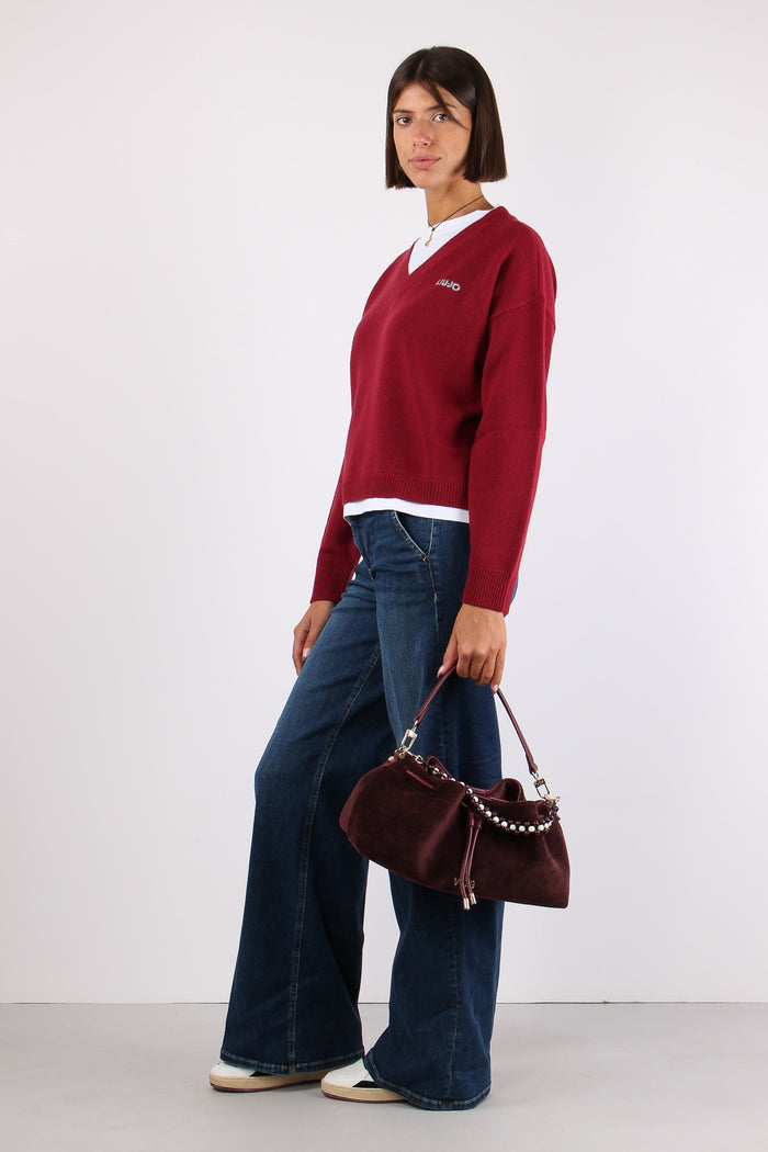 Maglia T-shirt Sovrapposta Light Scarlet-4