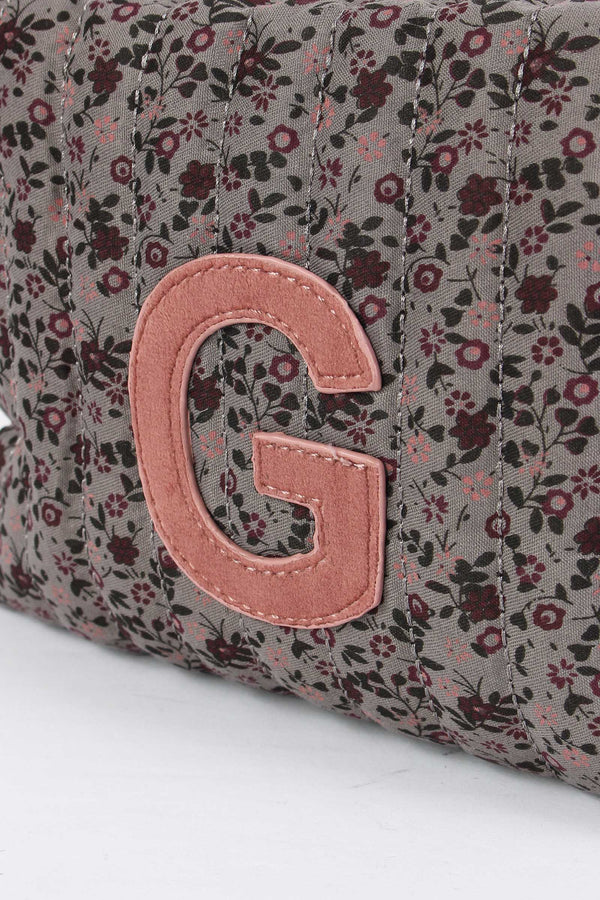 Pochette Patch Lettera G Grigio/ciliegia-2