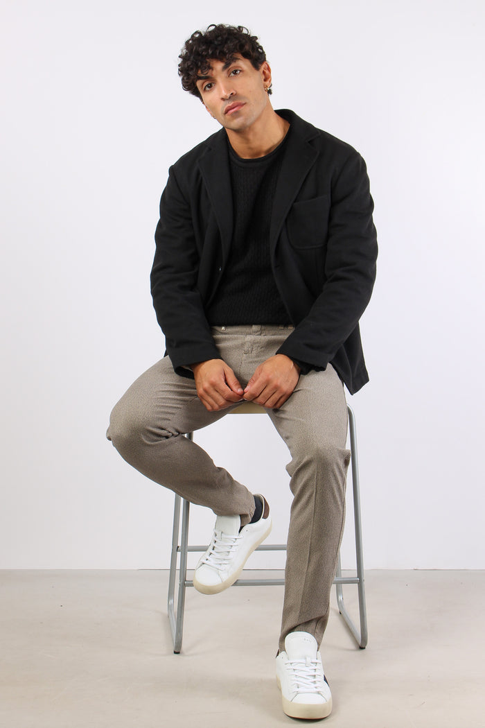 Giacca Basica Tasche Nero-2