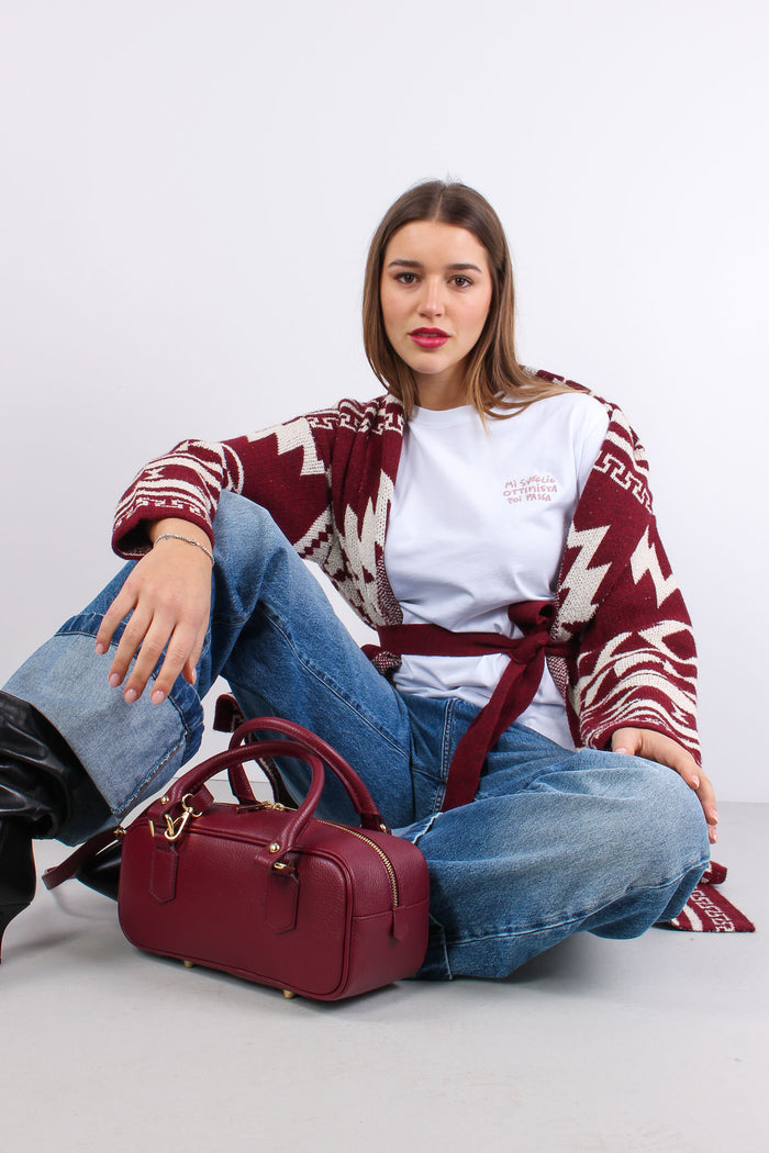 T-shirt Ricamo Mi Sveglio Otti Bianco-6