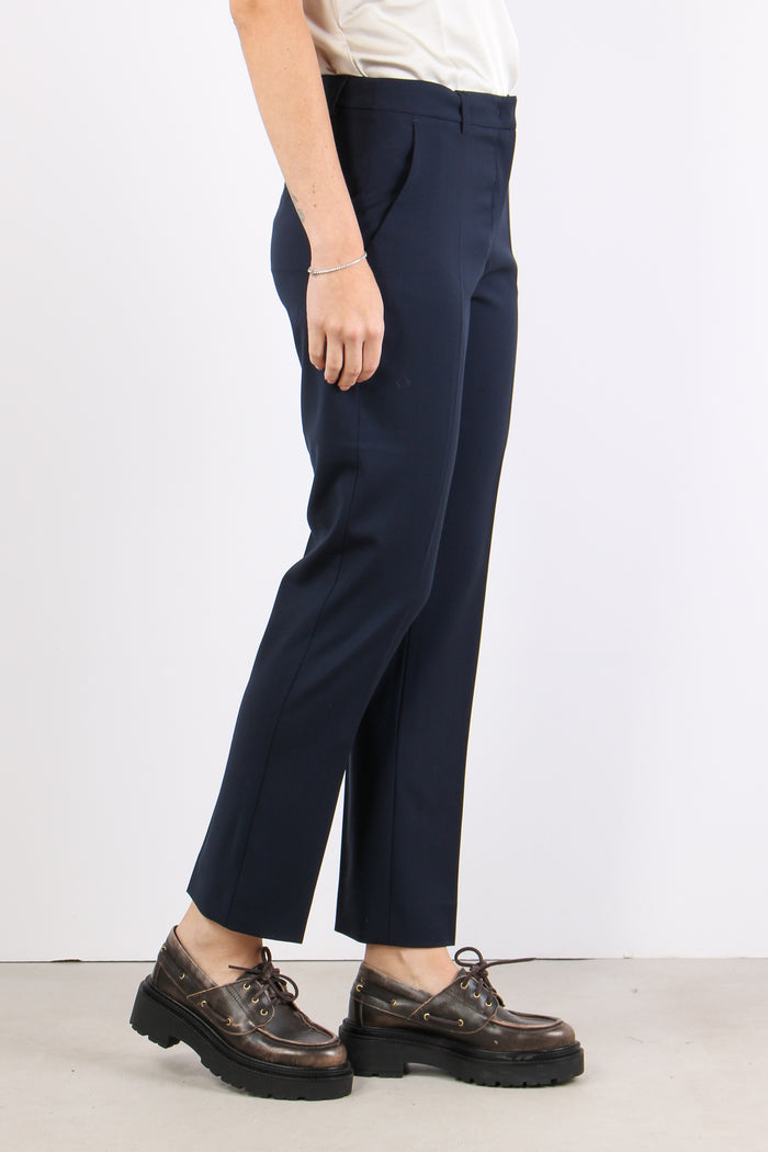 Canon Pantalone Fresco Lana Blu-3