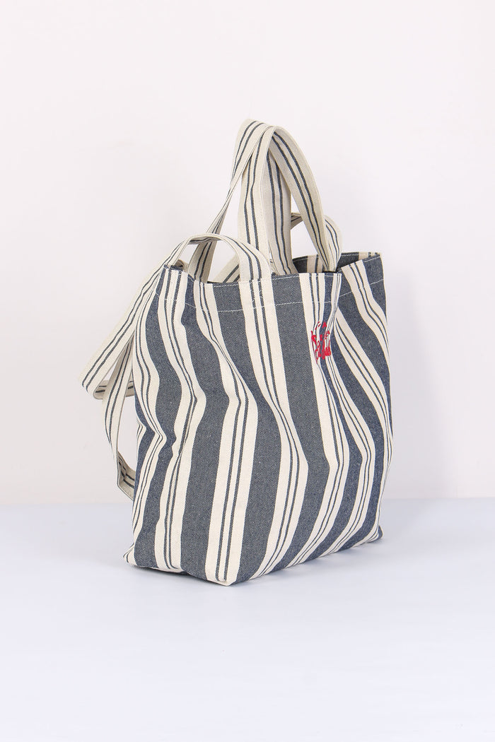 Essential Bag Canvas Blu/beige-2