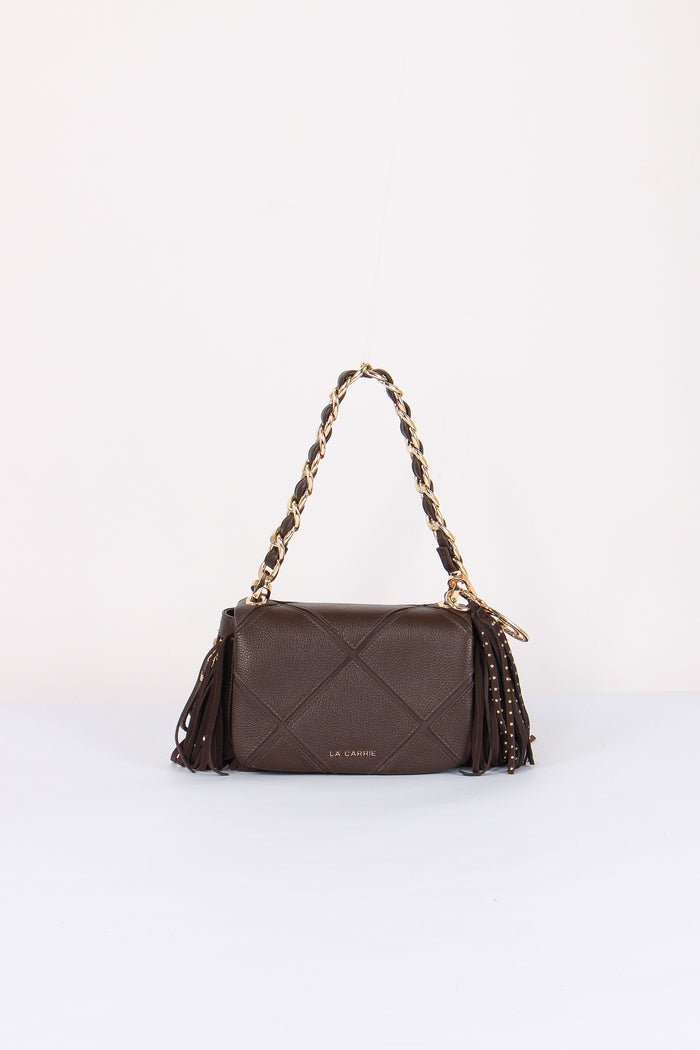 Tracolla Mini Frange Brown