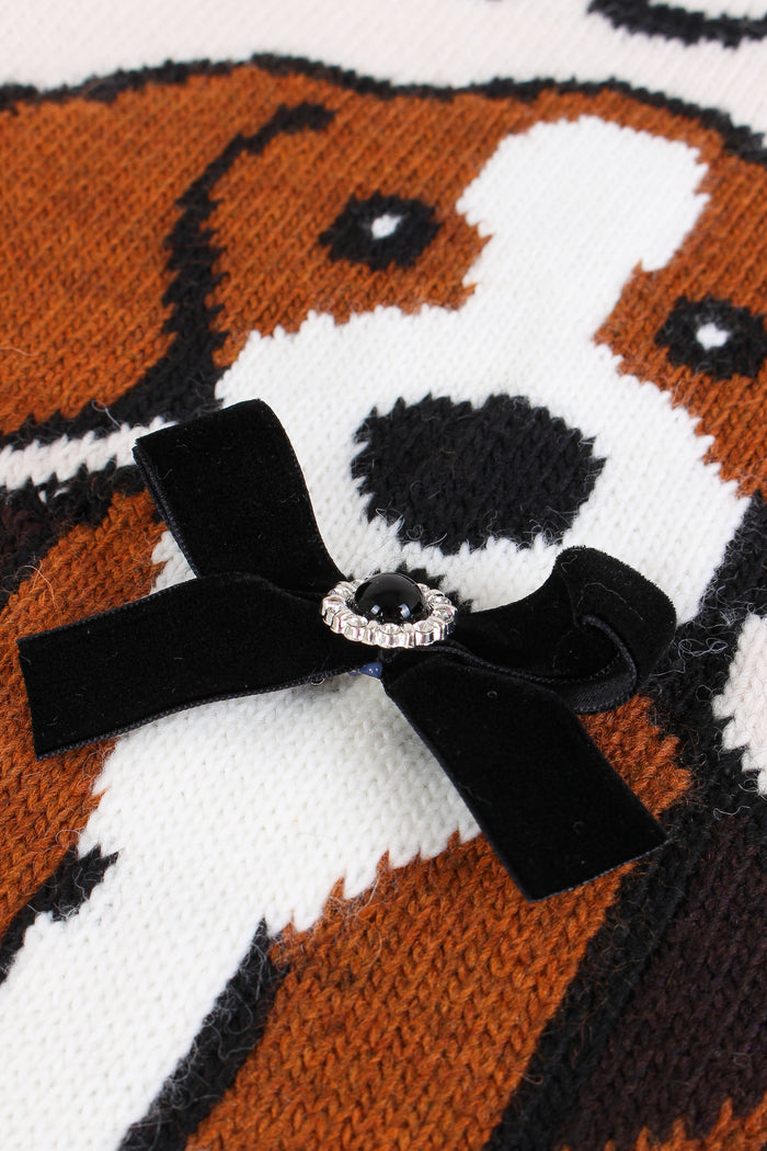 Pullover Ricamo Bassotto Marmo-5