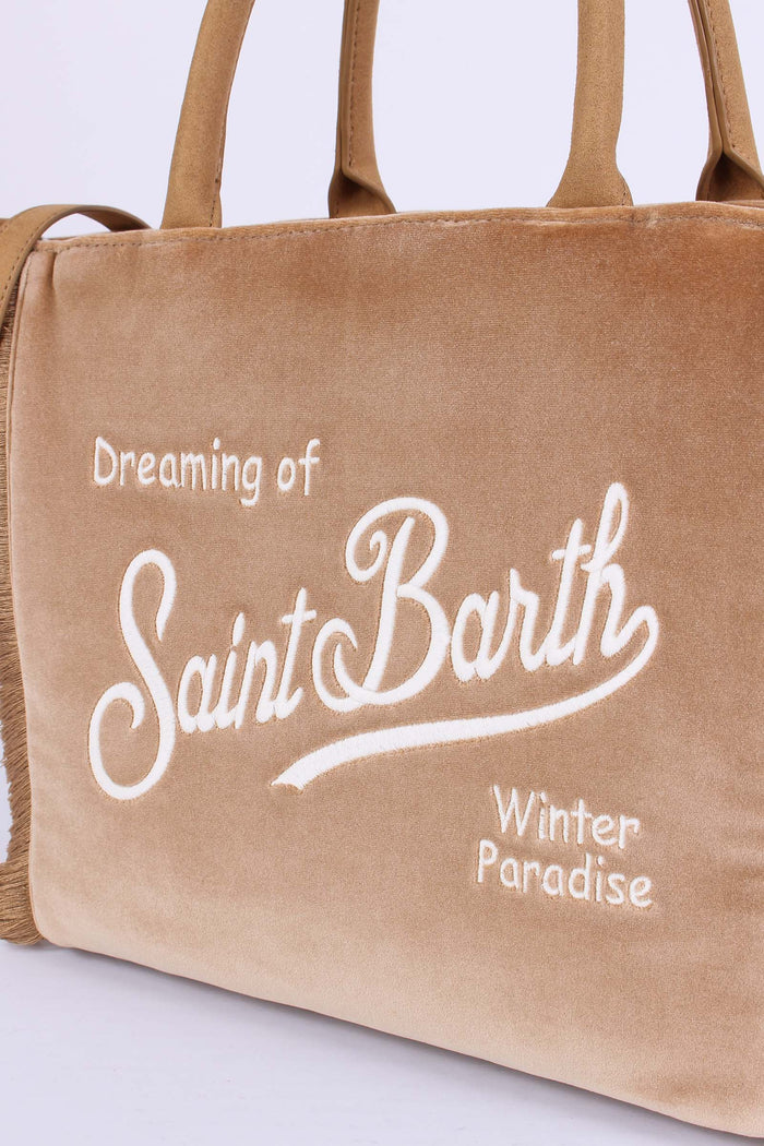 Shopping Velluto Frange Beige-4