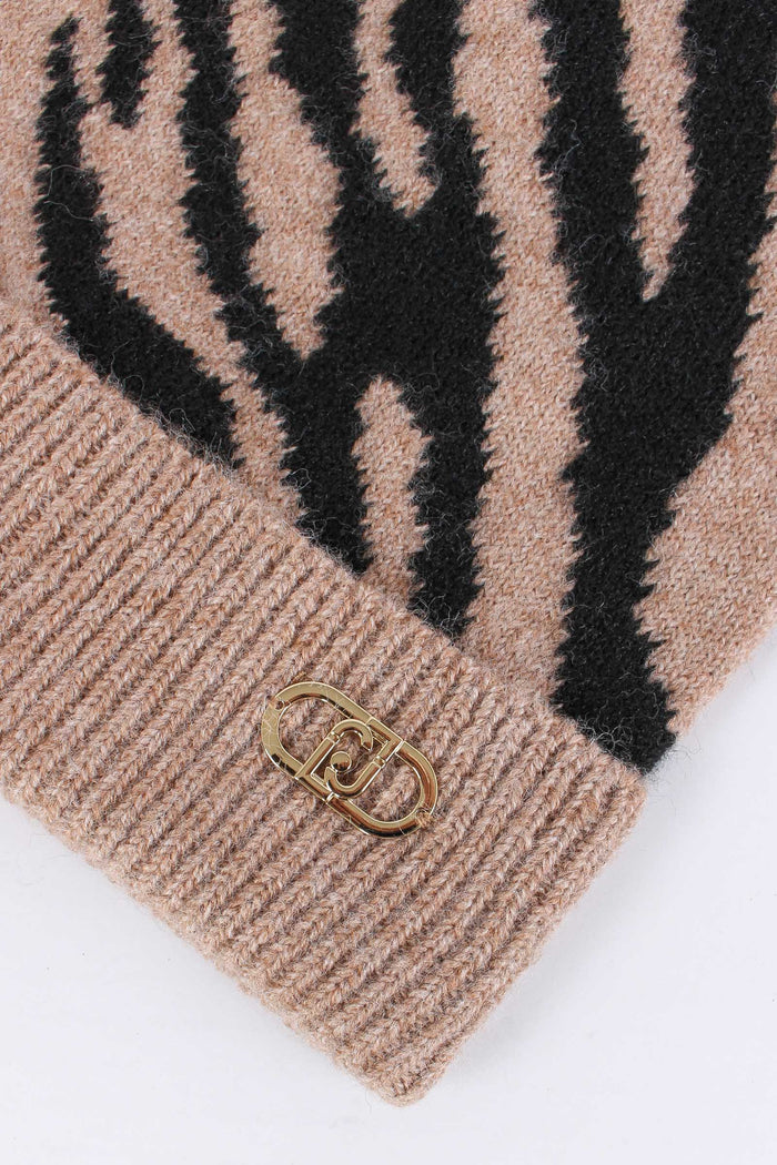 Cuffia Zebra Nero/cammello-4