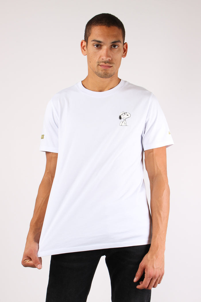 T-shirt Logo Laterale Bianco-5