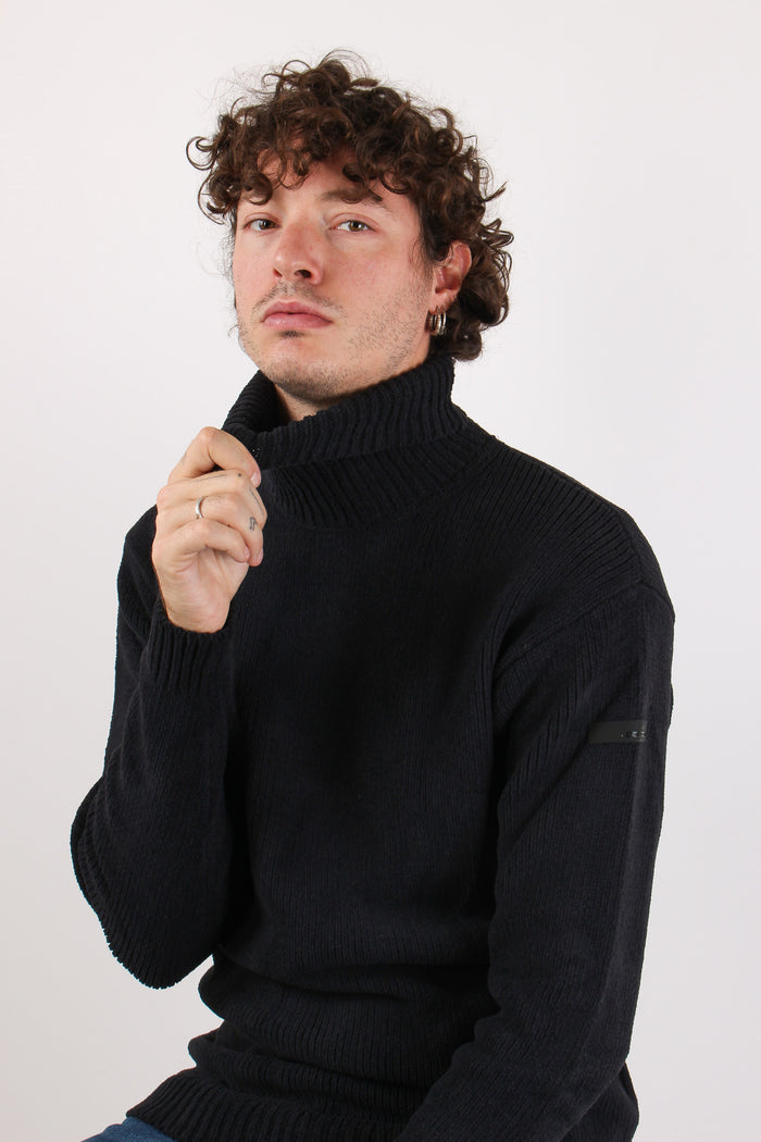 Maglia Collo Alto Black-4