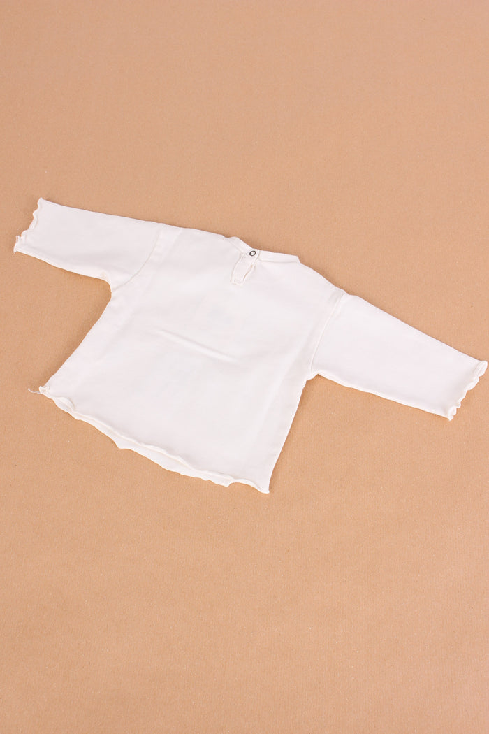 T-shirt Stampa Coniglio Naturale-5