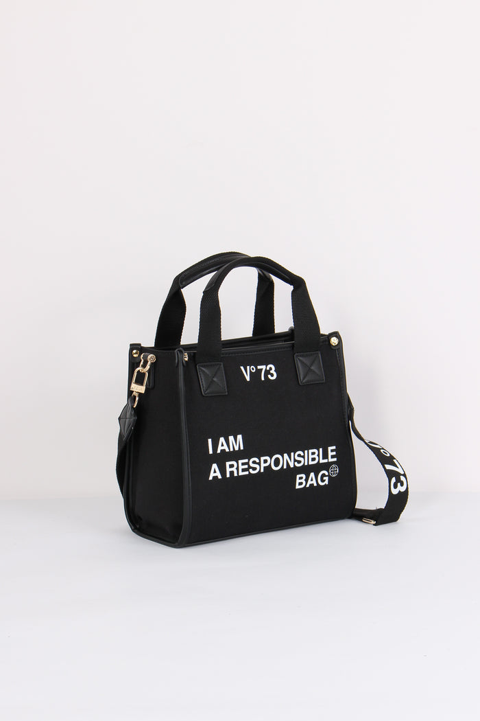 Responsability Bis Mini Tote Nero-6