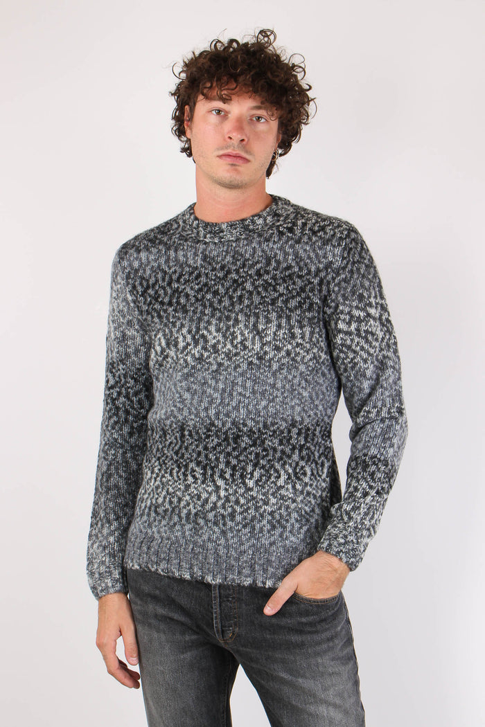 Maglia Misto Lana Alpaca Asphalt Grey