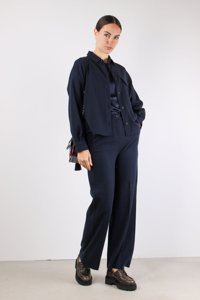 Nancy Camicia Pesante Jersey Blu-6