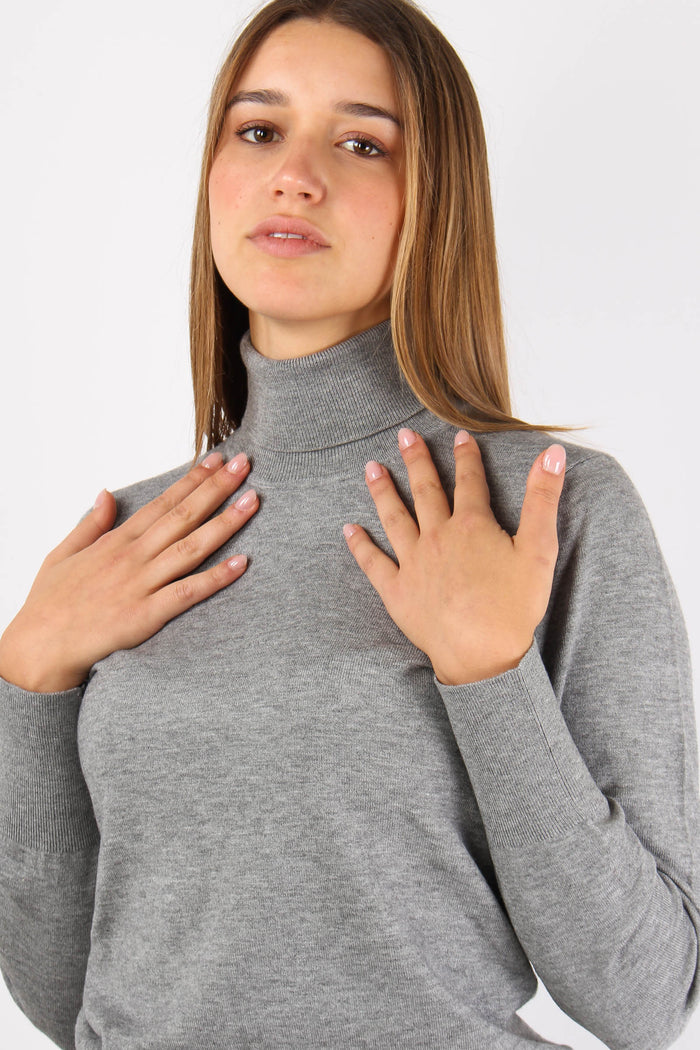 Lupetto Viscosa Grigio-7