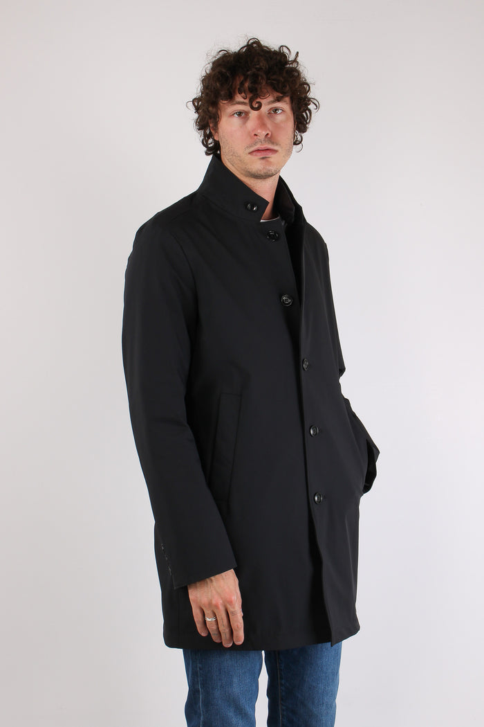 Cappotto Pettorina Staccabile Nero-7