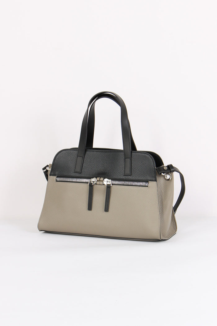 Laurencia Tracolla 2 Manici Fossil Black-2