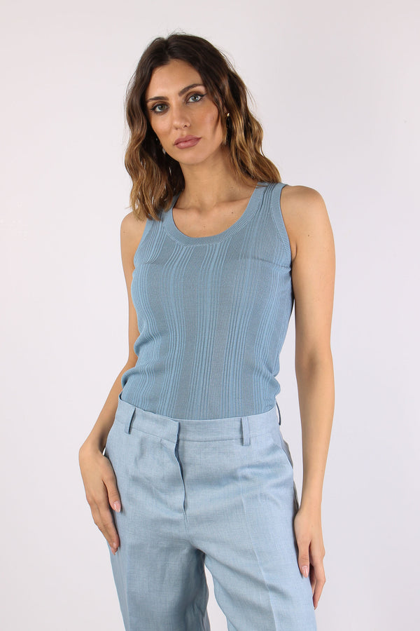 Cose Top Smanicato Azzurro-2