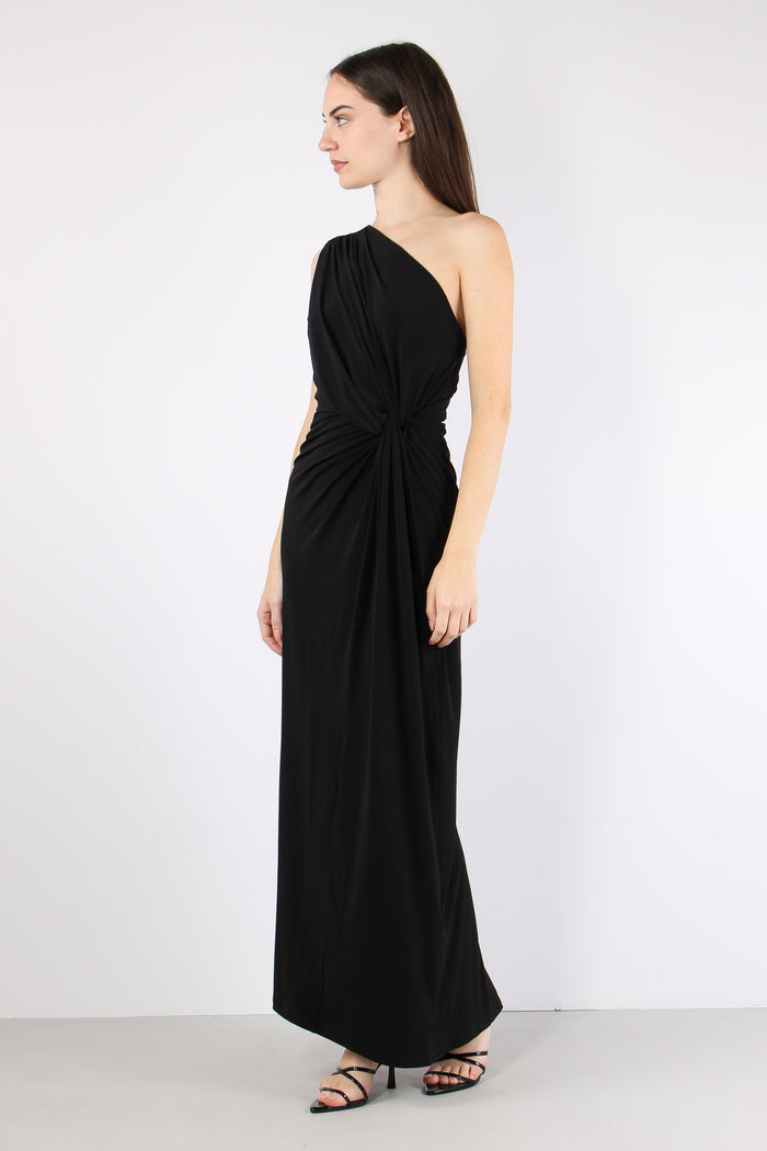 Abito Monospalla Lycra Nero-4