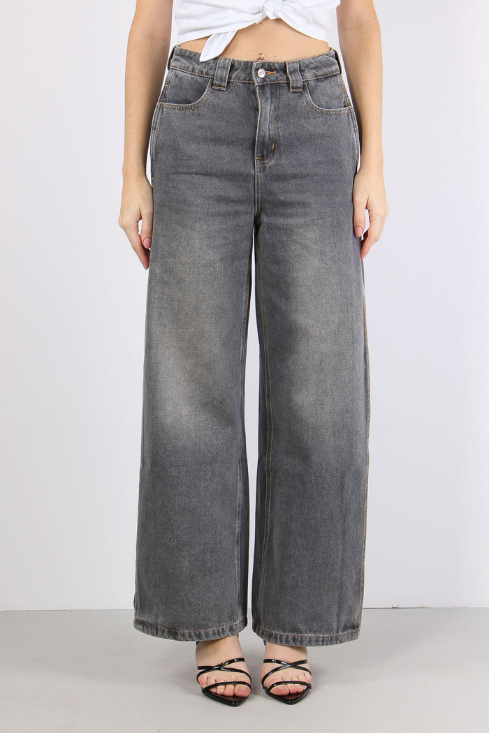 Denim Ripresa Laterale Grigio-2
