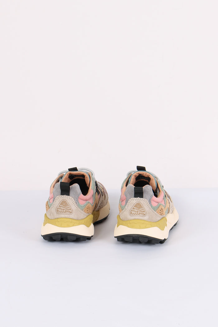 Sneakers Yamano 3  Suede/nylon Purple/orange-3