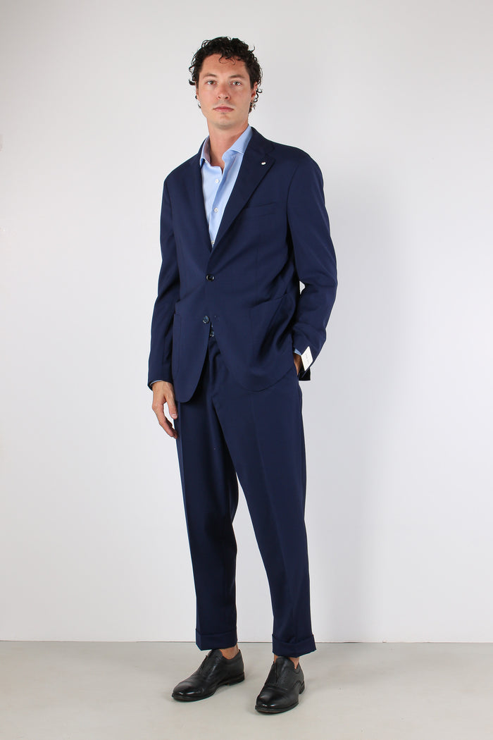 Pantalone Gamba Dritta Blu