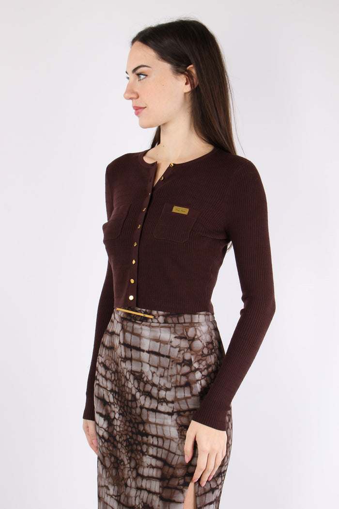 Cardigan Maglia Cacao-9