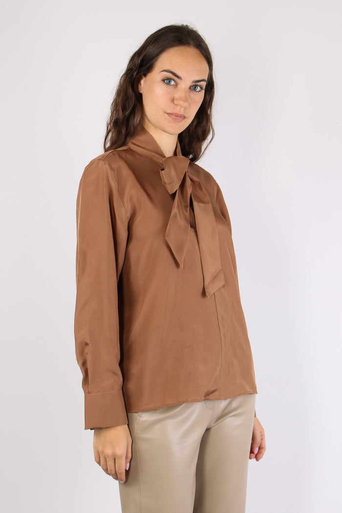 Mlskabala Camicia Fiocco Tabacco-4