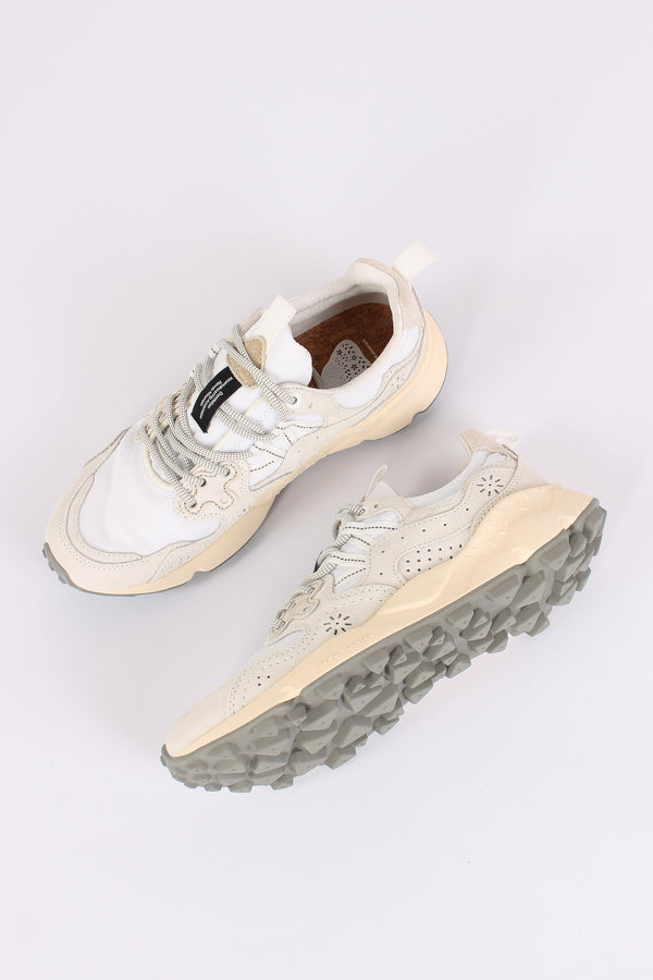 Sneakers Yamano Suede Nylon White-2