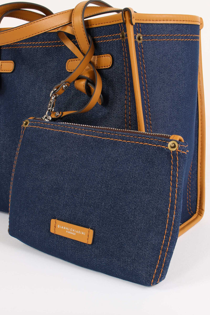 Mini Shopping Denim Blue-5