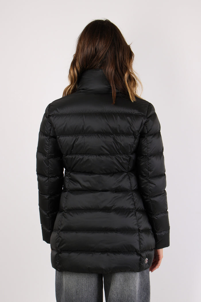 Piumino Cappotto Nylon Nero-5