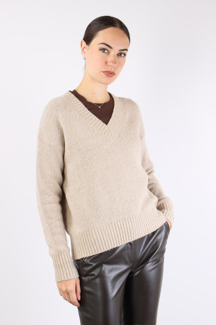 Visita Maglia Alpaca Scollo V Cacha-3