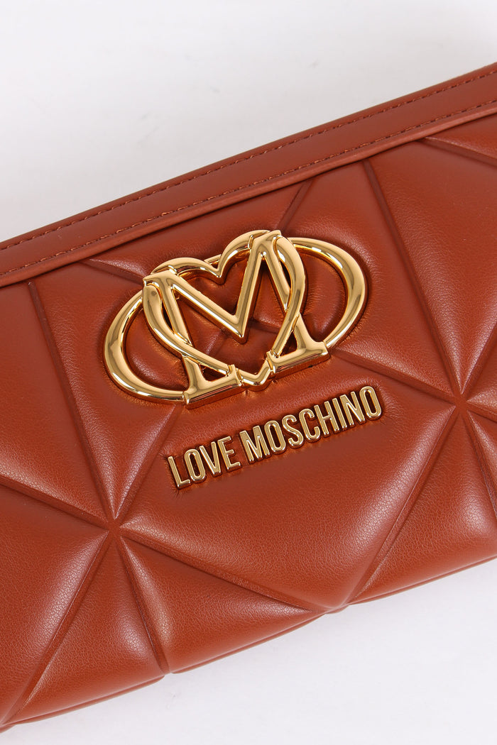 Zip Around Matelasse Castagna-4