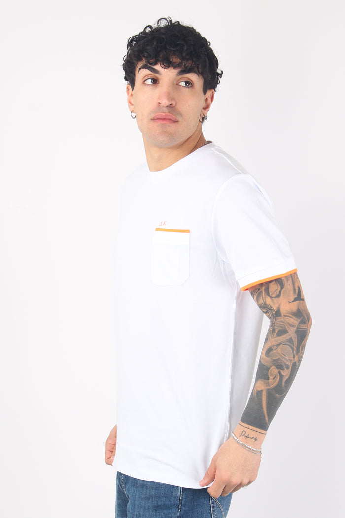 T-shirt Pique Taschino Bianco-7