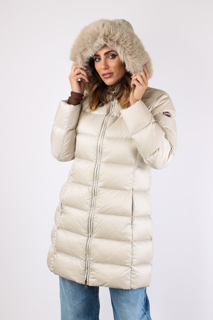 Piumino Lungo Ecopelliccia Canapa-3