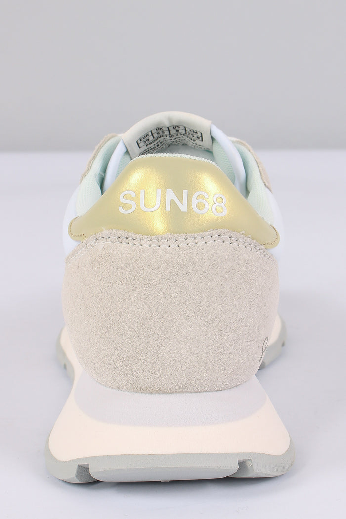 Sneaker Ally Gold Silver Bianco-7