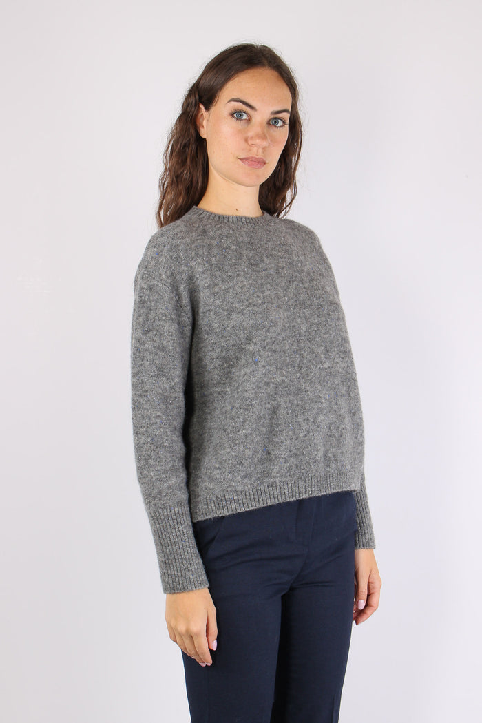 Mllalcali Maglione Bottonato Grigio-3