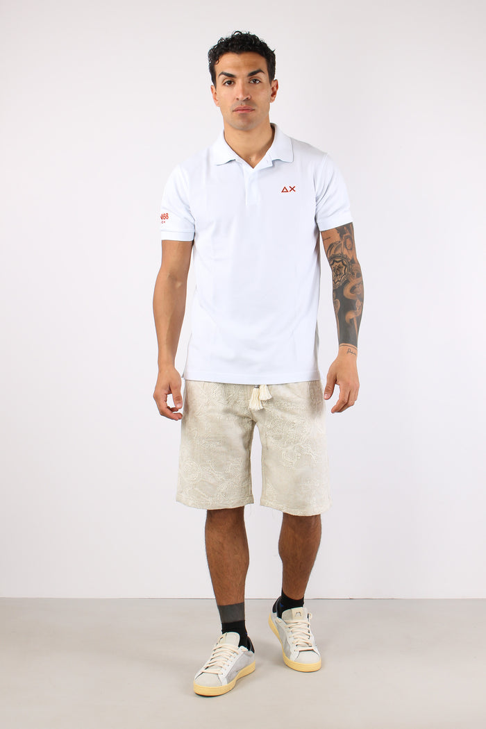 Polo Collo Contrasto Bianco-6