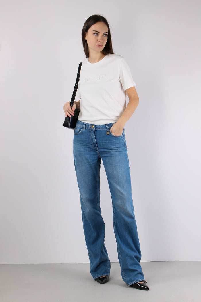 T-shirt Slim Logo Gesso-5