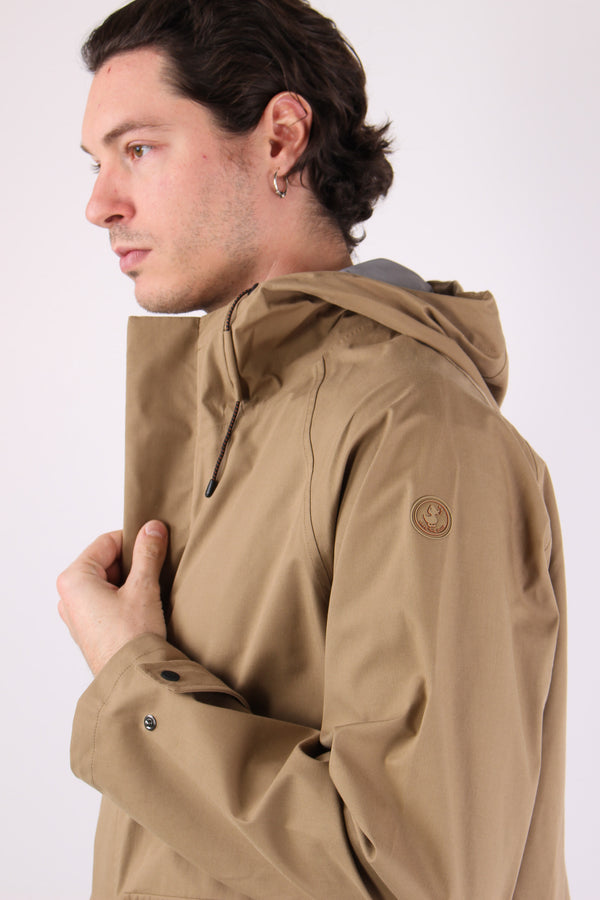 Mac Giubbotto Cappuccio Khaki Brown-2