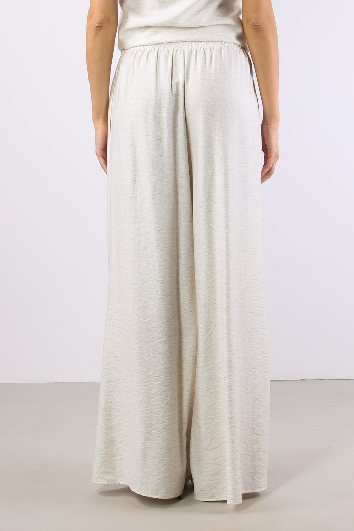 Pantalone Palazzo Misto Lino Naturale-4
