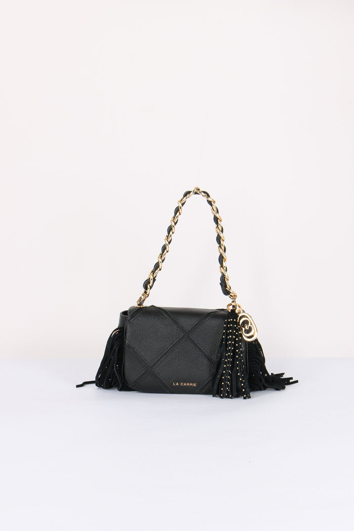 Tracolla Mini Frange Black
