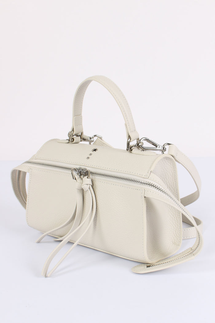 Metis Mini Bag  Bottalata Zip Frontale Ivory-4