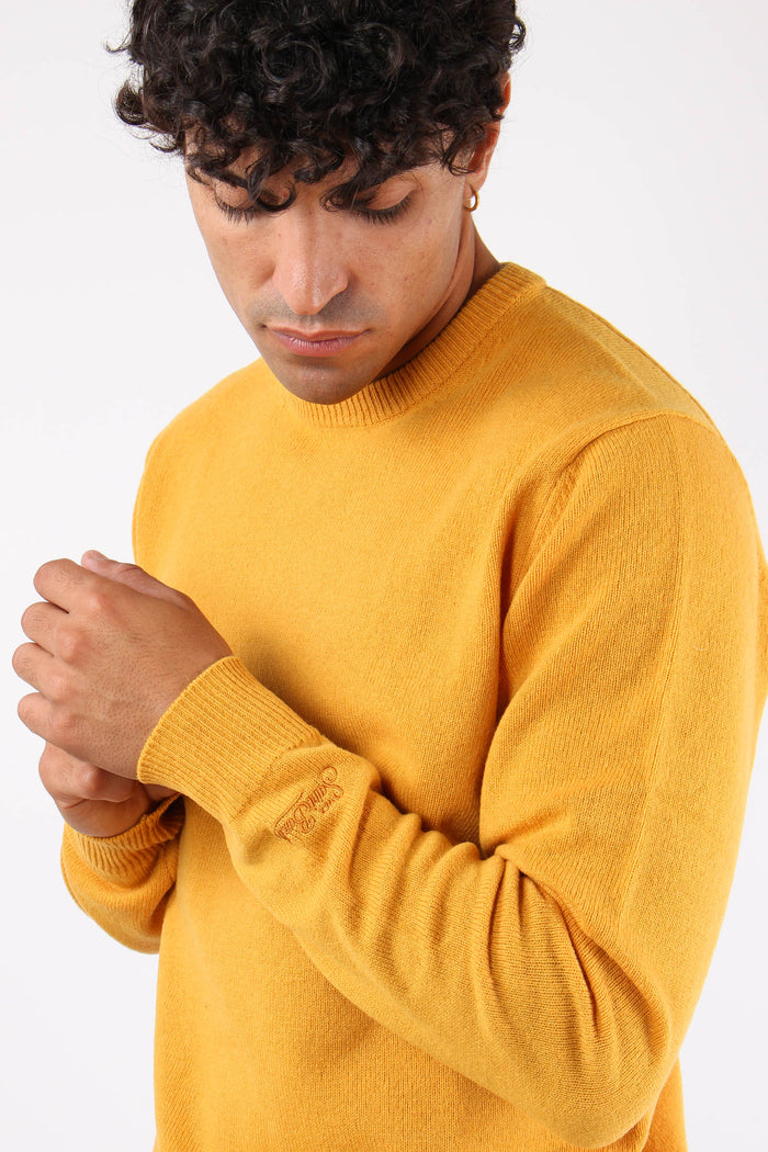 Girocollo Lambswool Mustard-8