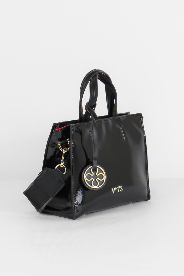 Blake Mini Shopping Vernice Nero-7